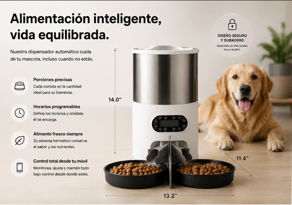 Dispensador de Comida para Mascotas