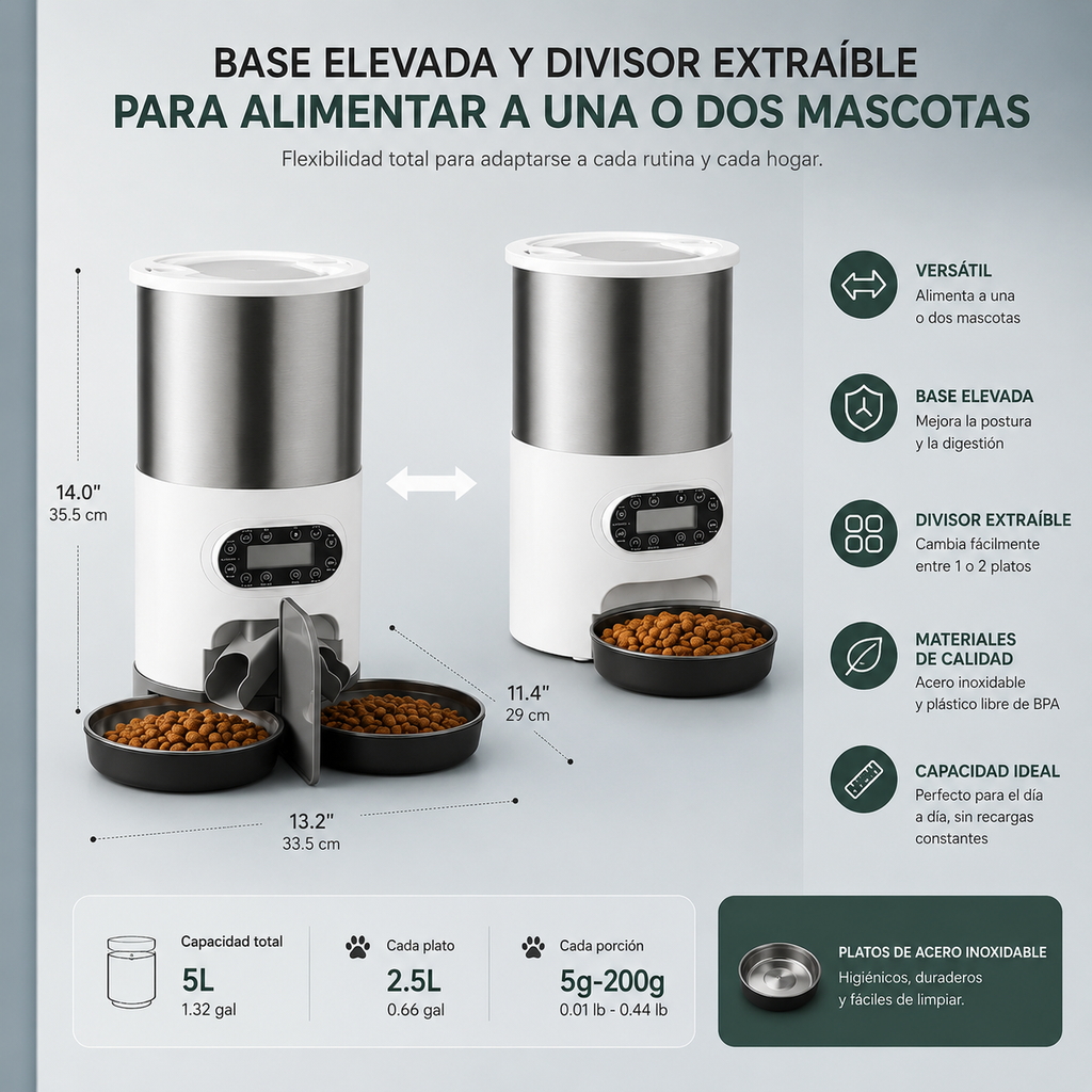 Dispensador de Comida para Mascotas