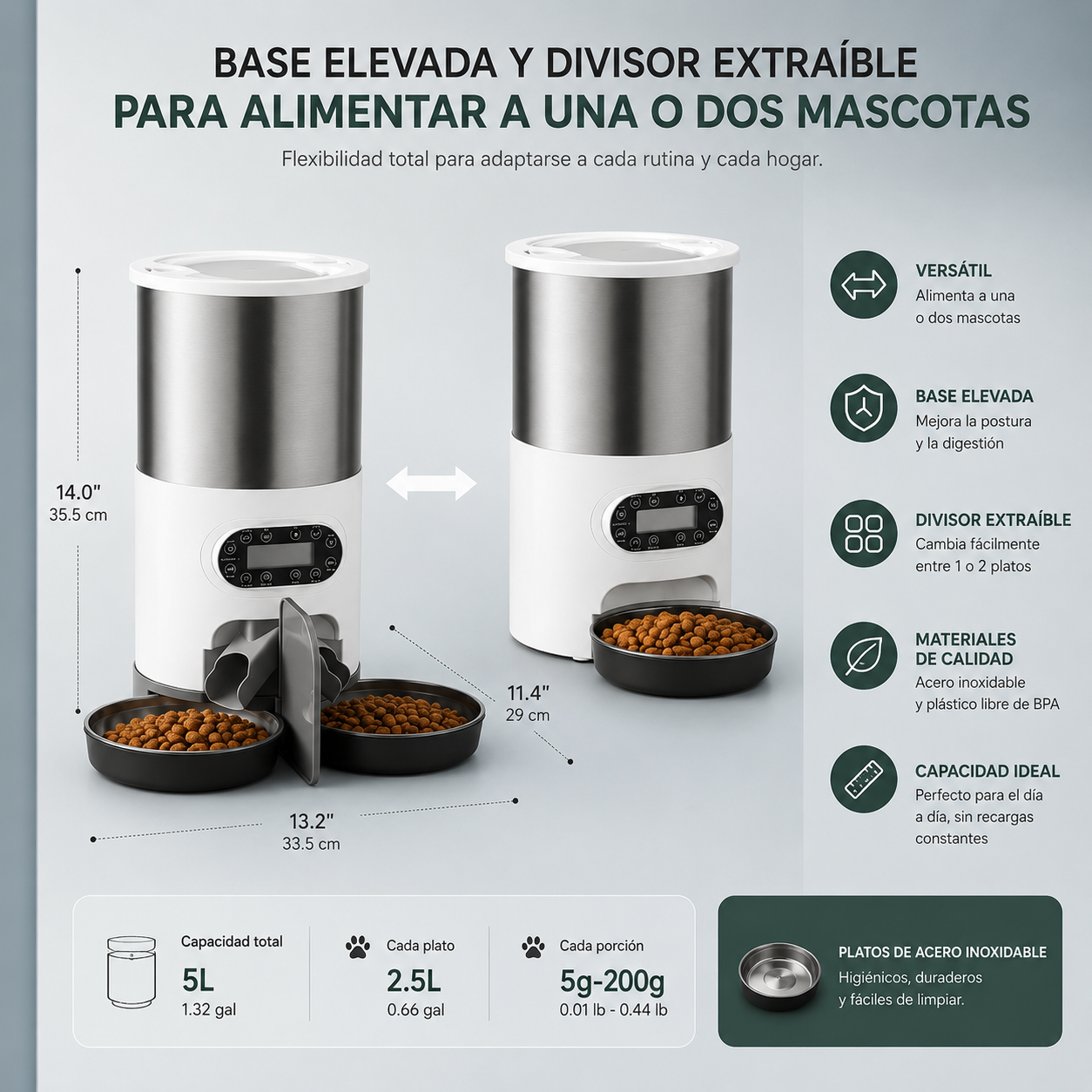 Dispensador de Comida para Mascotas