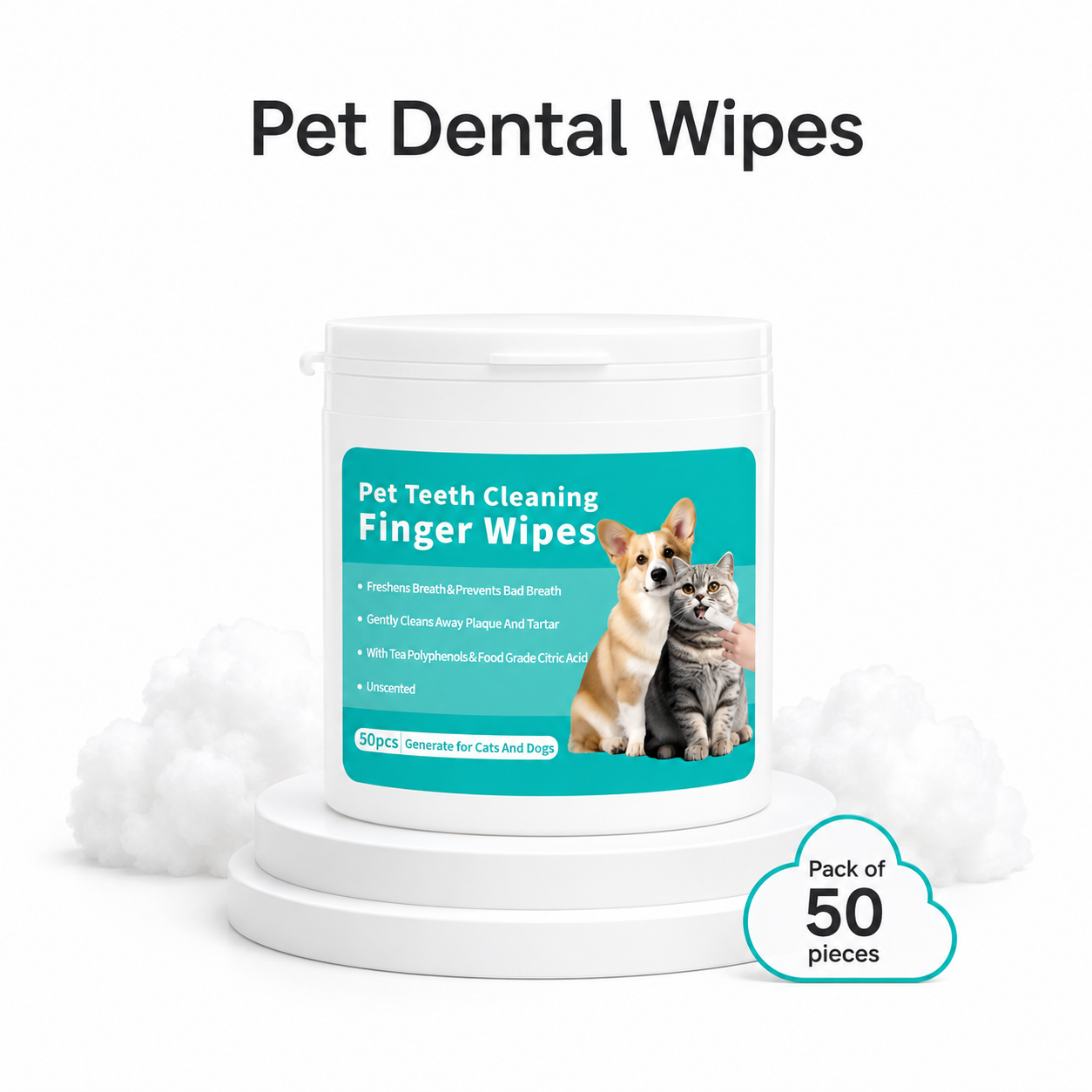 Pet cleaning wipes