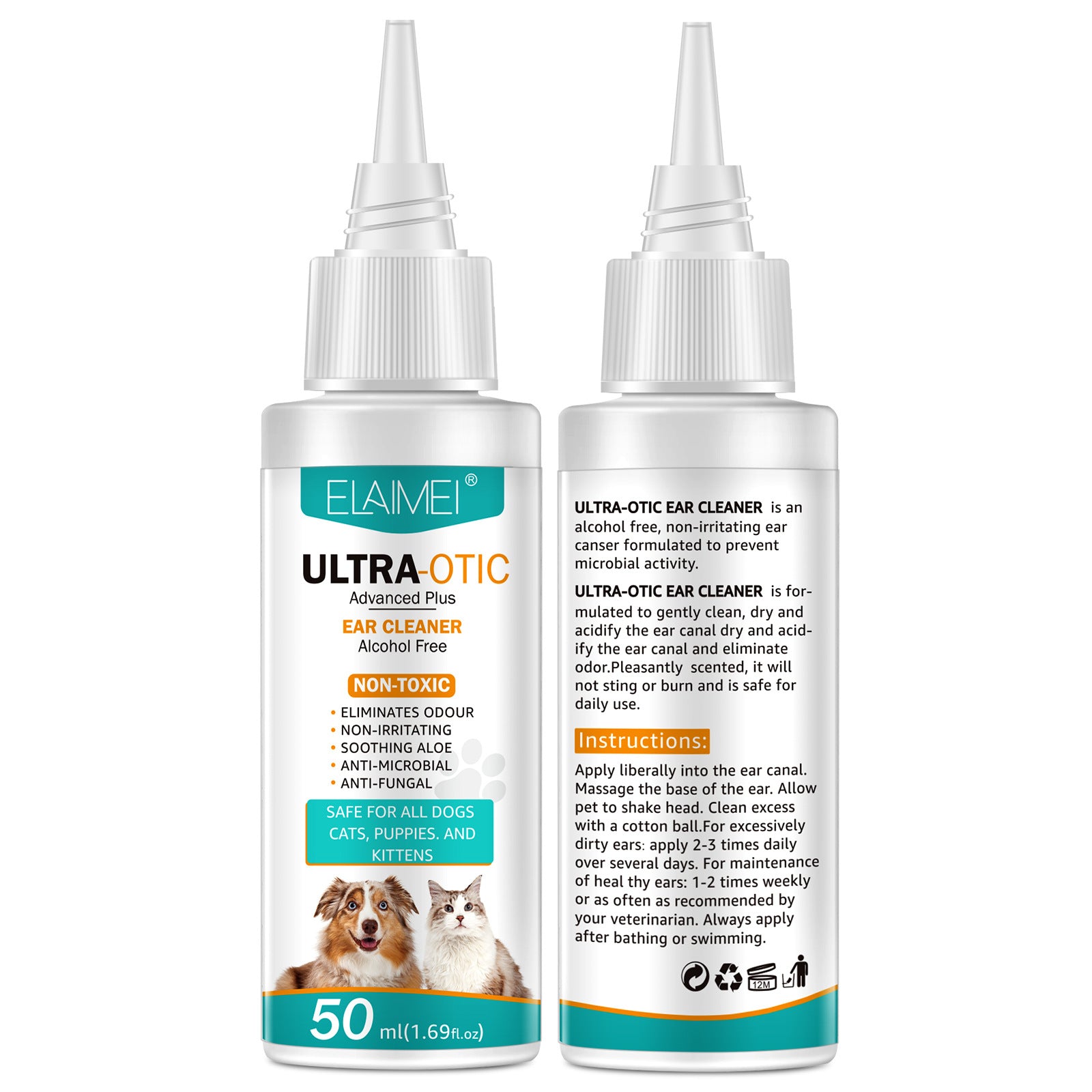 Limpiador de Oídos para mascotas 50 ml